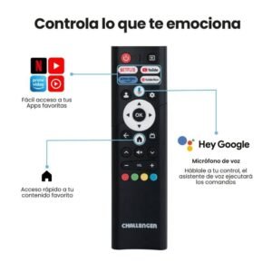 Televisor CHALLENGER 32" HD Smart TV LED 32KG84 Google TV - Image 6