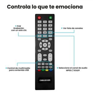 Televisor CHALLENGER 32" HD BASICO LED 32L87 T2 - Image 6