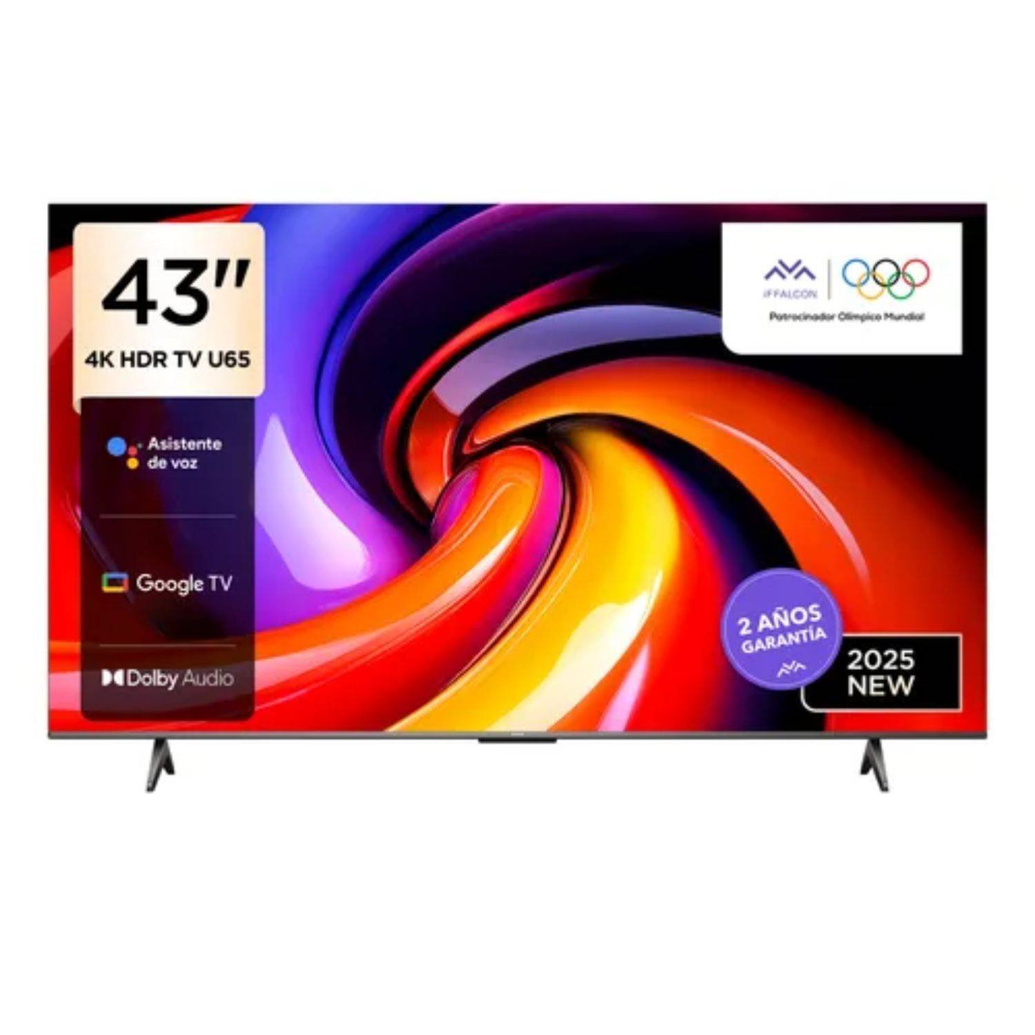 Televisor iFFALCON 43" 4K Smart TV LED 43U65 Google TV