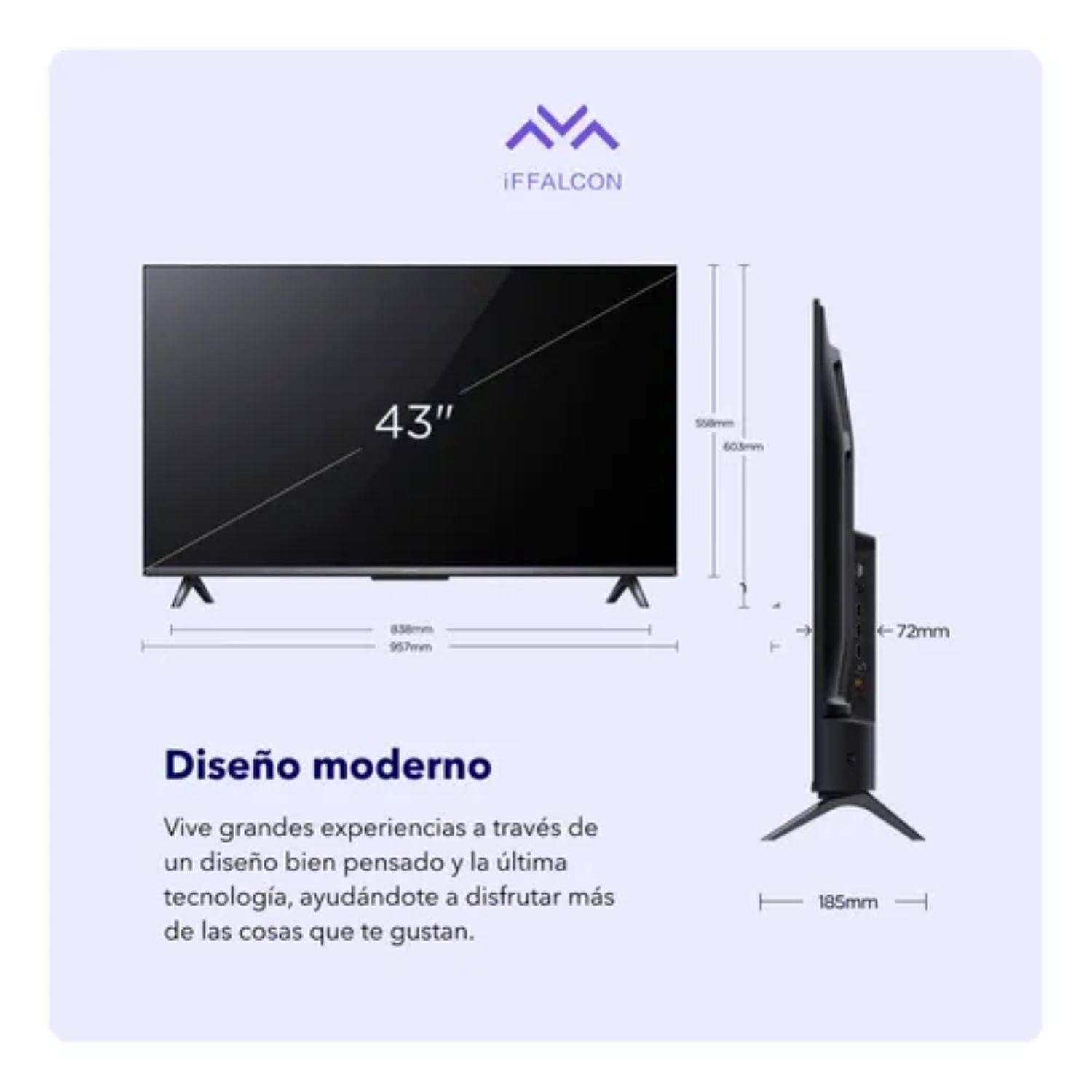 Televisor iFFALCON 43" 4K Smart TV LED 43U65 Google TV - Image 4