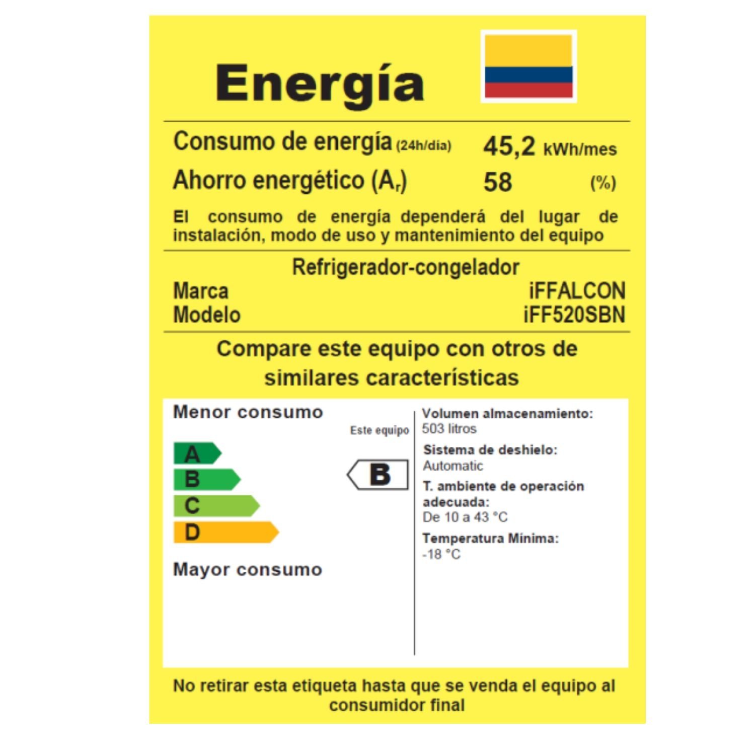 Nevecon iFFALCON No Frost 503 Litros Inverter iFF520SBN Silver - Image 7