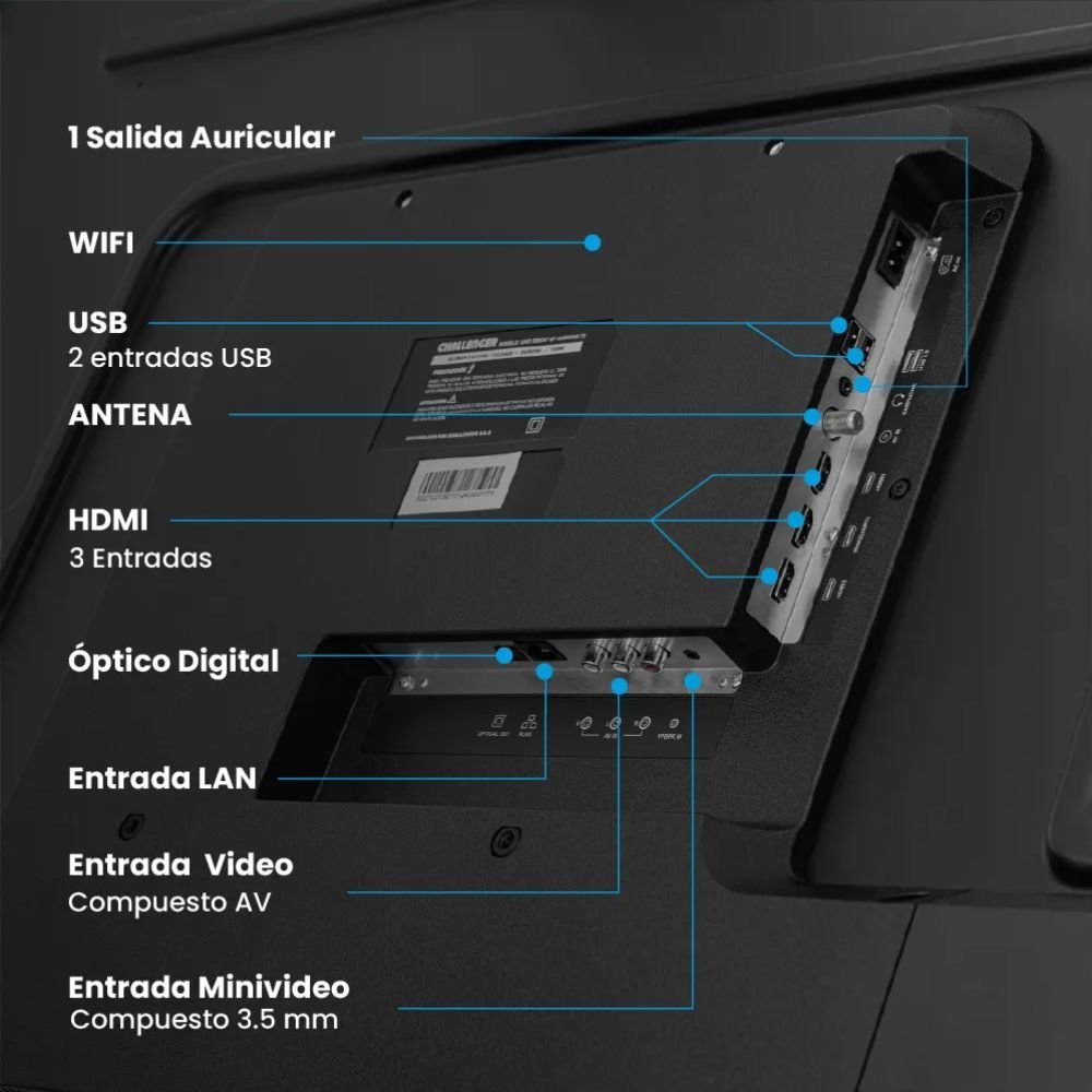 Televisor CHALLENGER 55" UHD Smart TV LED 55BO67 Android - Image 5
