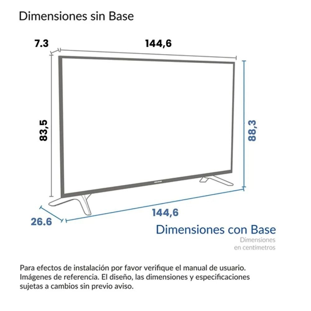 Televisor CHALLENGER 65" UHD 4k Smart Magic Control 65HW - Image 7