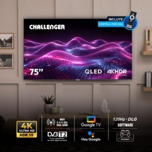 Televisor CHALLENGER 75" 4K Smart TV QLED 75TG4770 Google TV - Image 3