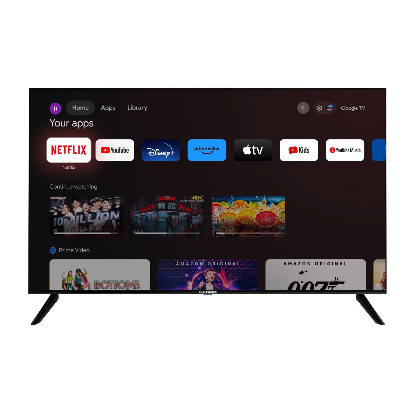 Televisor CHALLENGER 55" UHD Smart LED 55TG80 Bluetooth