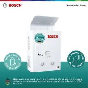 Calentador de Agua Gas Natural 5,5 Lt Tiro Natural BOSCH 050 - Image 3