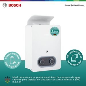 Calentador de Agua Gas Natural 5,5 Lt Tiro Natural BOSCH 319 - Image 3