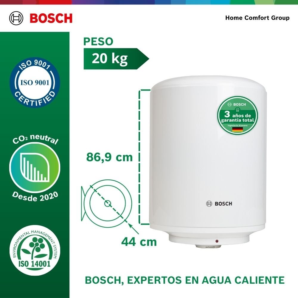 Calentador de Agua de Acumulacion 80 Litros 220 V BOSCH 349 - Image 5