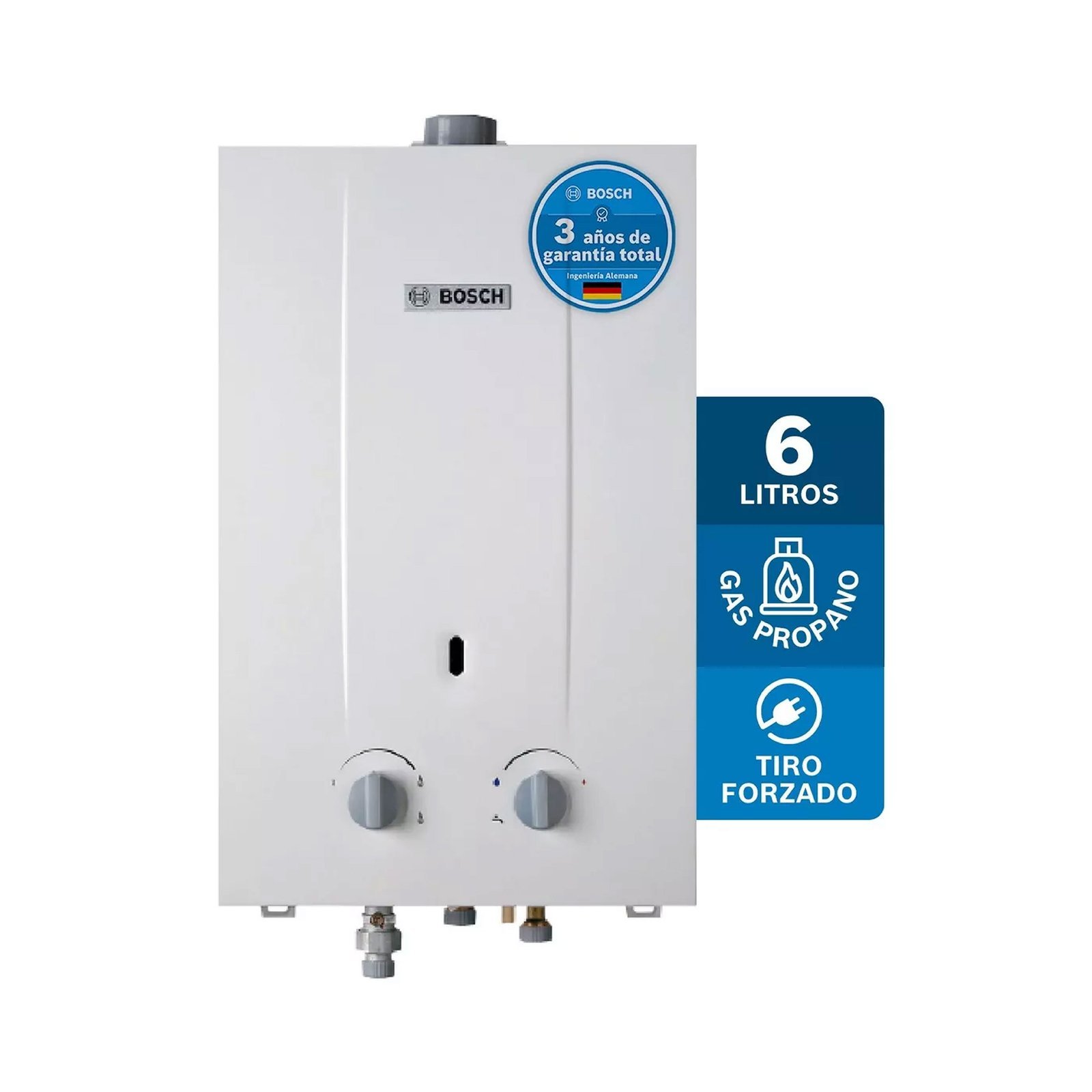 Calentador de Agua Gas Propano 6 Lt Tiro Forzado BOSCH 587 - Image 2