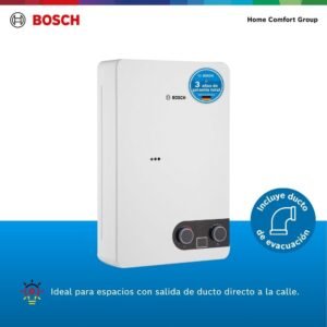 Calentador de Agua Gas Propano 12 Lt Tiro Forzado BOSCH 596 - Image 3