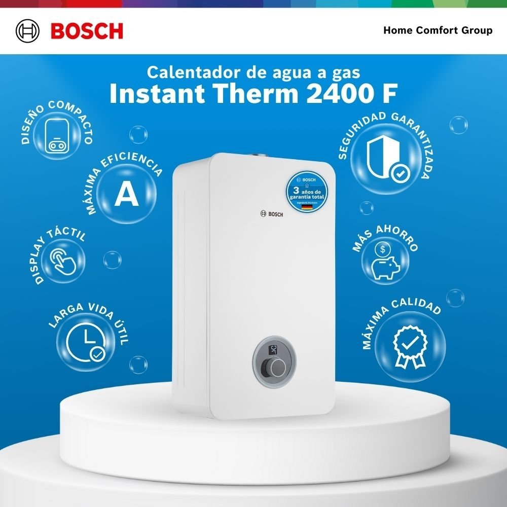 Calentador de Agua Gas Propano 8 Lt Tiro Forzado BOSCH 317 - Image 4