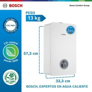 Calentador de Agua Gas Propano 8 Lt Tiro Forzado BOSCH 317 - Image 5