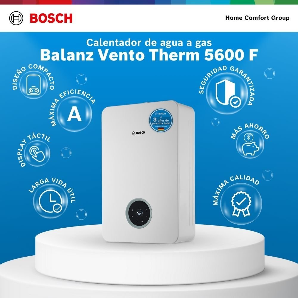 Calentador de Agua Gas Natural 21 Lt Tiro Forzado BOSCH 621 - Image 4