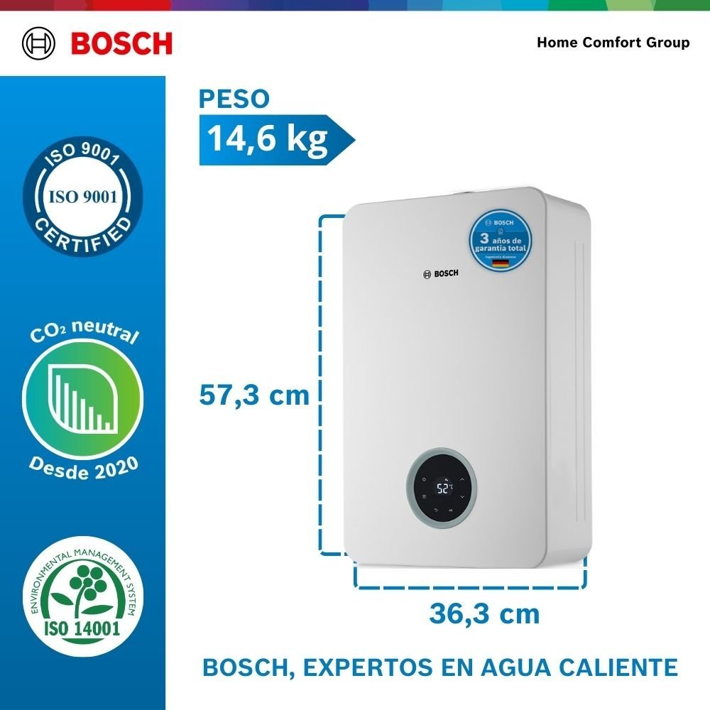 Calentador de Agua Gas Natural 21 Lt Tiro Forzado BOSCH 621 - Image 5