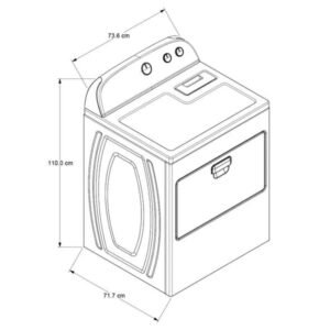 Secadora WHIRLPOOL 18 Kilos Electrica 7MWED1800EM Blanco - Image 7