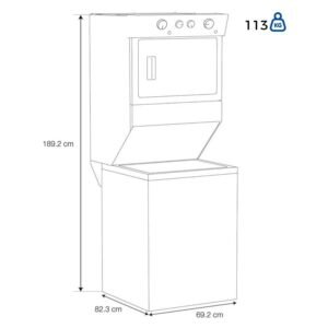 Torre De Lavado 20 Kg Electrica WHIRLPOOL 7MWET4027HW Blanco - Image 7