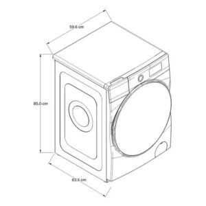 Lavasecadora WHIRLPOOL 10 Kg Carga Frontal 7MWFC5090KC Gris - Image 7