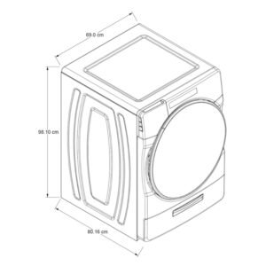 Lavasecadora WHIRLPOOL 20Kg Carga Frontal 7MWFC6820LW Blanco - Image 4