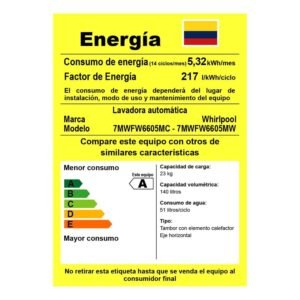 Lavadora WHIRLPOOL 23 Kilos Carga Frontal 7MWFW6605MC Gris - Image 5