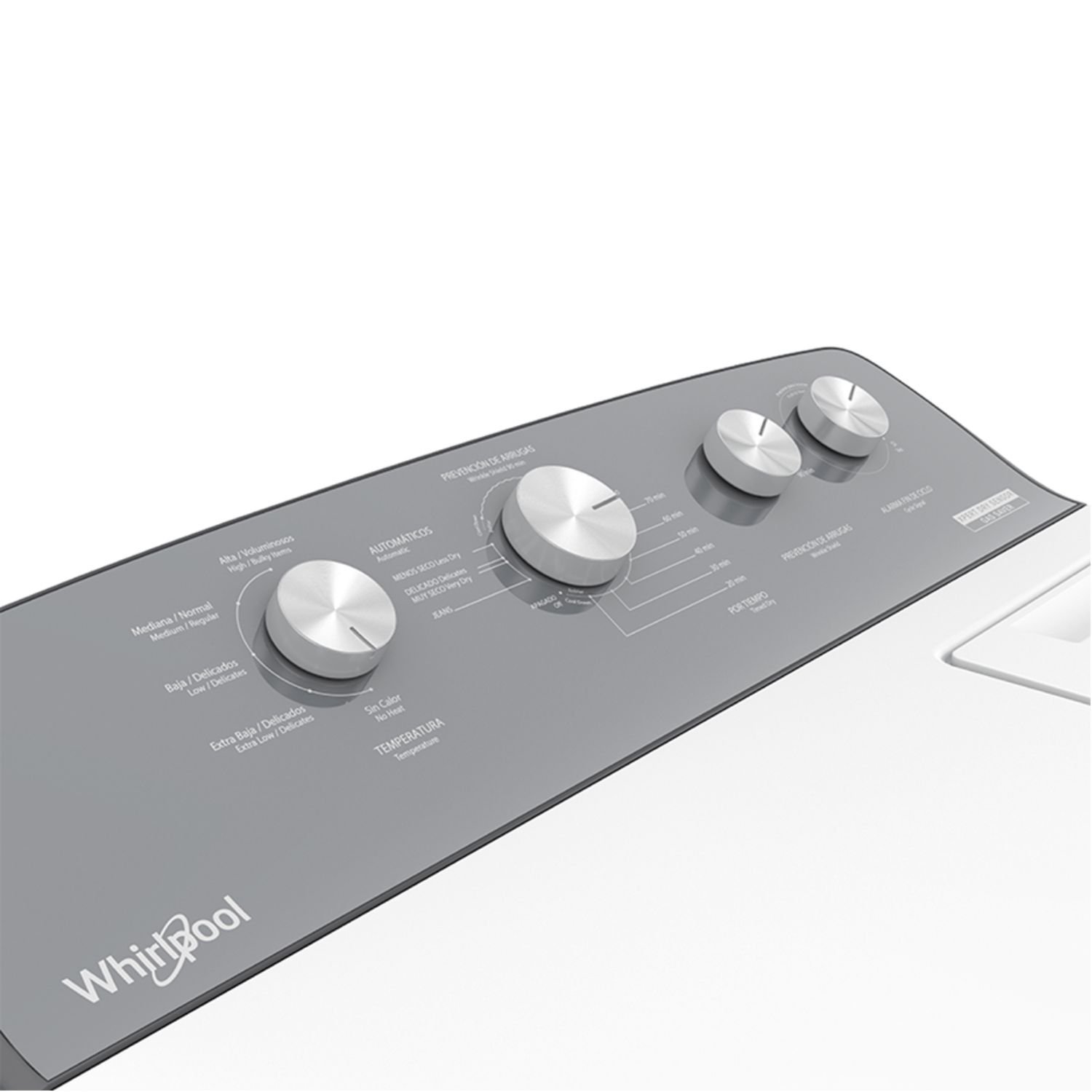 Secadora WHIRLPOOL 21 Kilos A Gas 7MWGD2040JM Blanco - Image 4