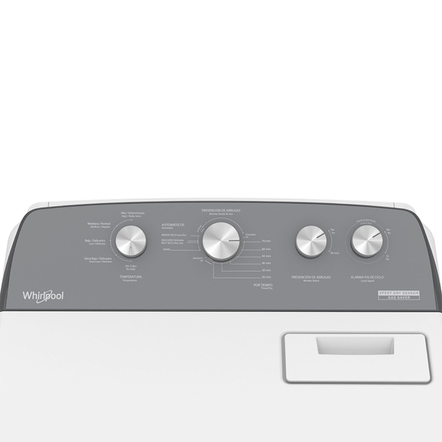Secadora WHIRLPOOL 21 Kilos A Gas 7MWGD2040JM Blanco - Image 6