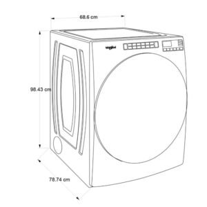 Secadora WHIRLPOOL 23 Kilos A Gas 7MWGD6605MC Gris - Image 8