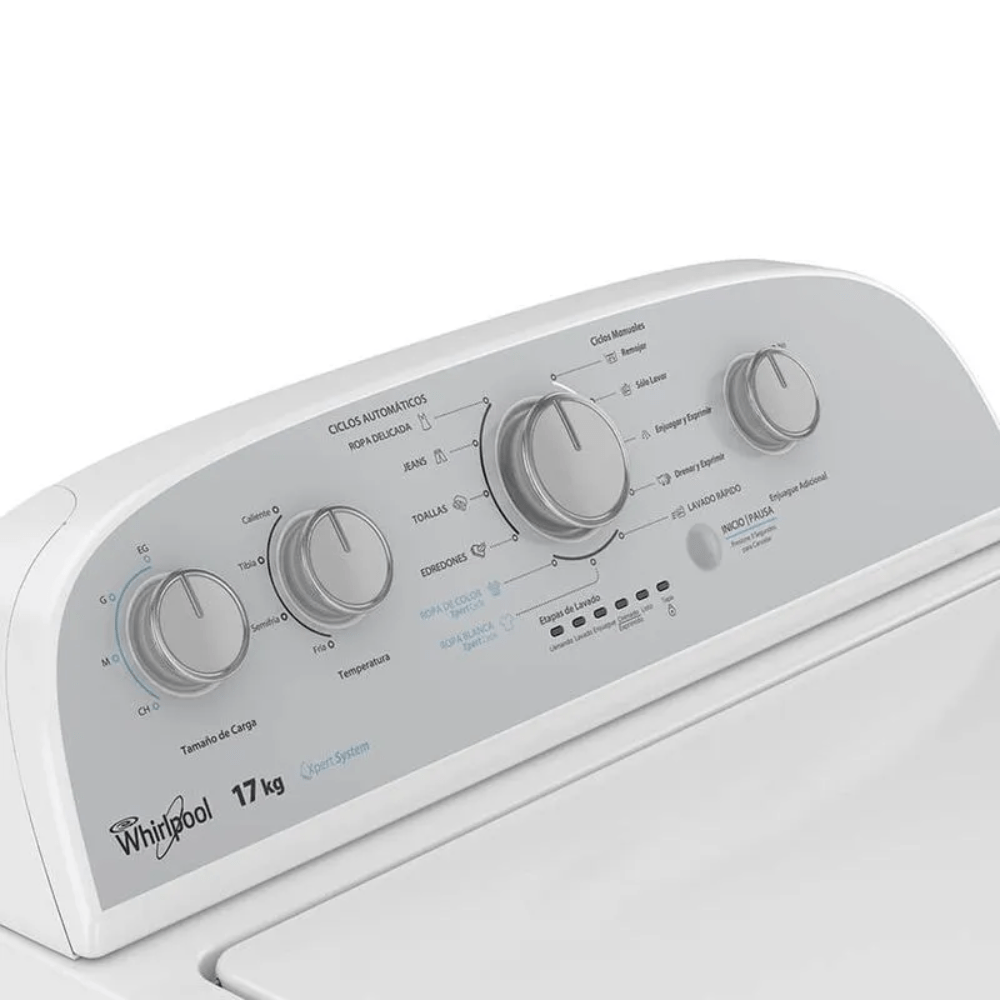 Lavadora WHIRLPOOL 17 KG Carga Superior 7MWTW1700EM Blanco - Image 3