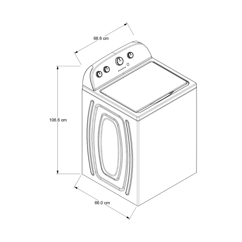 Lavadora WHIRLPOOL 17 KG Carga Superior 7MWTW1700EM Blanco - Image 5