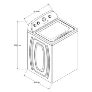 Lavadora WHIRLPOOL 18 Kg Carga Superior 7MWTW1805EM Blanco - Image 3