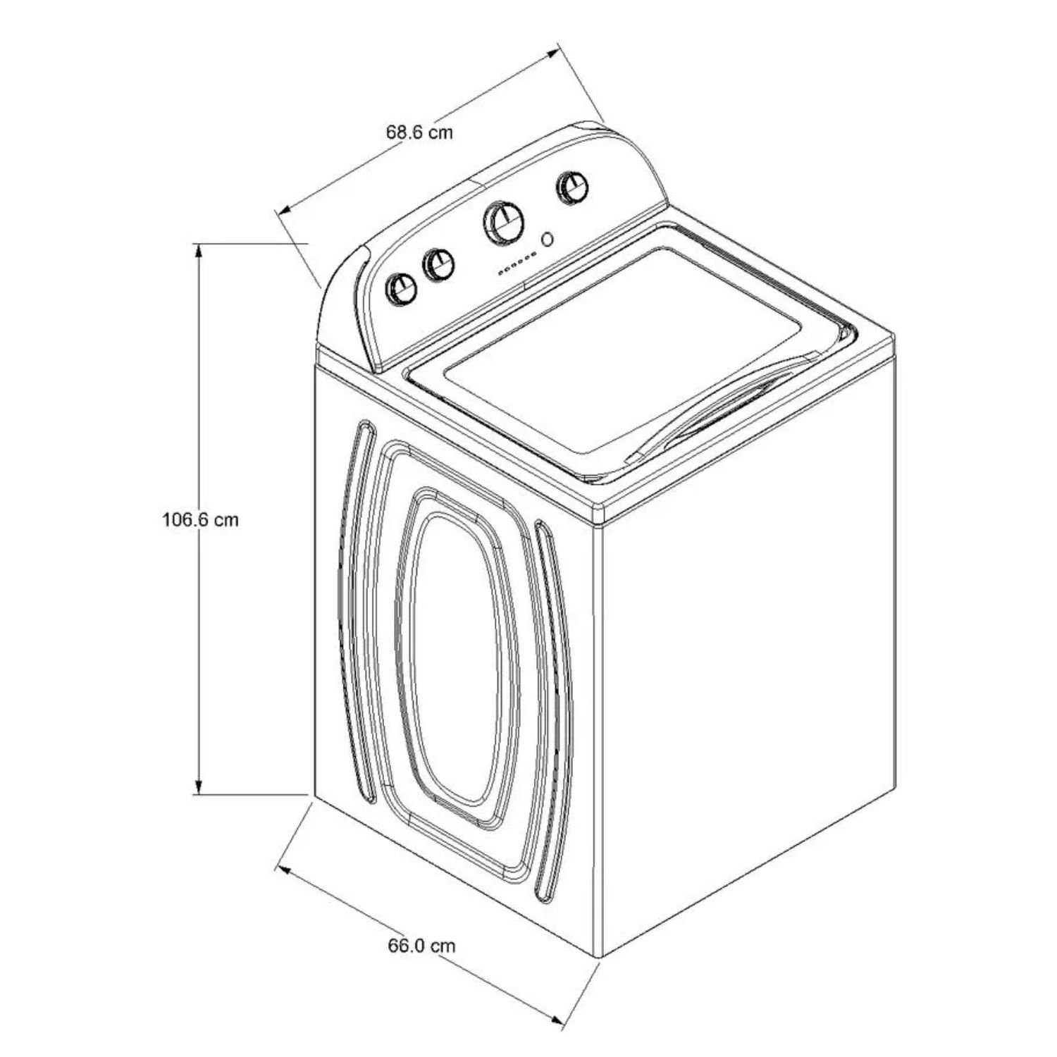 Lavadora WHIRLPOOL 18 Kg Carga Superior 7MWTW1805EM Blanco - Image 3