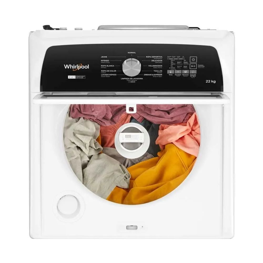 Lavadora WHIRLPOOL 22 Kg Carga Superior 7MWTW5057PW Blanco - Image 3