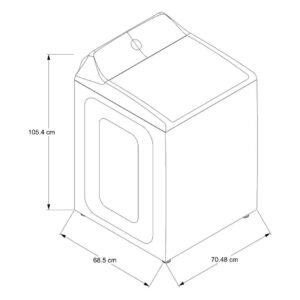 Lavadora WHIRLPOOL 22 Kg Carga Superior 7MWTW5057PW Blanco - Image 5