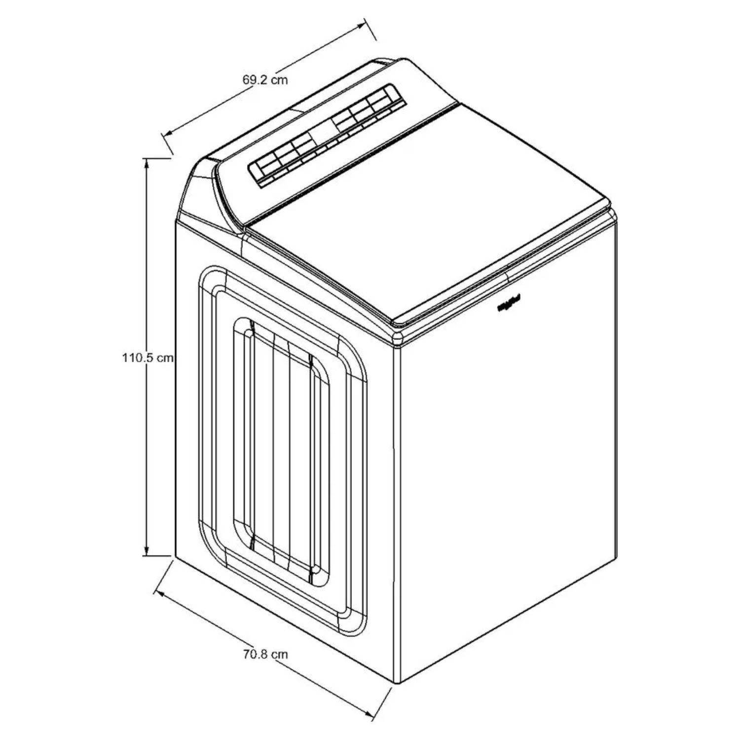 Lavadora WHIRLPOOL 27Kilos Carga Superior 7MWTW7120LW Blanca - Image 7