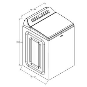 Lavadora WHIRLPOOL 28kg/62Lb Carga Superior 7MWTW8127LW Blanca - Image 7