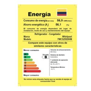 Nevecon WHIRLPOOL No Frost 692 Litros 7WCS25SDHM Gris - Image 8