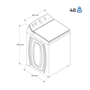 Lavadora WHIRLPOOL 19kg Carga Superior 8MWTW1934MJM Blanco - Image 8