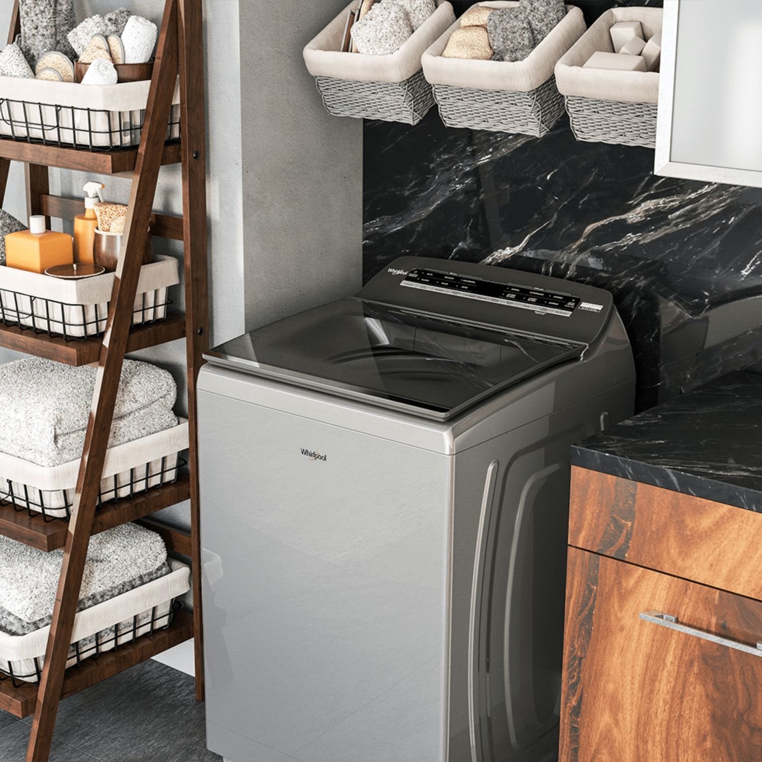 Lavadora WHIRLPOOL 26 Kilos WIFI 8MWTW2640WJC Gris - Image 6