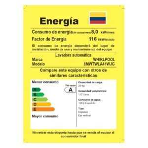 Lavadora WHIRLPOOL 25 Kilos Carga Superior 8MWTWLA41WJG Gris - Image 8