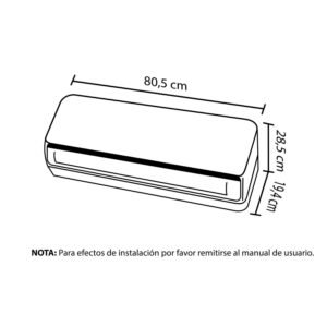 Aire Acondicionado 12000 BTU On/Off 220V HACEB Blanco - Image 7