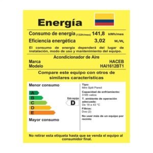 Aire Acondicionado 12000 BTU Inverter 115V HACEB Blanco - Image 5