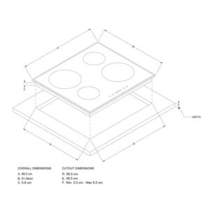 Estufa Induccion WHIRLPOOL 58cm 4 Puestos ACM806BA Negro - Image 5