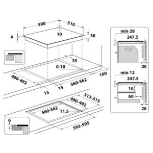Estufa Induccion WHIRLPOOL 60cm 4 Puestos ACM807BA Vidrio - Image 8