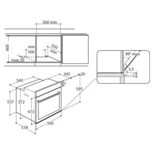 Horno de Empotrar WHIRLPOOL 60 cm Electrico AKP738IX Gris - Image 5