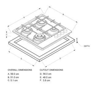 Estufa WHIRLPOOL 59 cm 4 Puestos Gas Natural AKT700IXL - Image 6