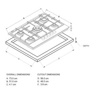 Estufa WHIRLPOOL 73 cm 5 Puestos Gas Natural AKT790IXL - Image 6