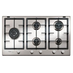 Estufa WHIRLPOOL 86 cm 5 Puestos Gas Natural AKT950IXL Gris