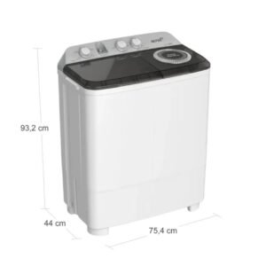 Lavadora ACROSS 8 Kilos Doble Tina ALD0835PE Blanco - Image 6