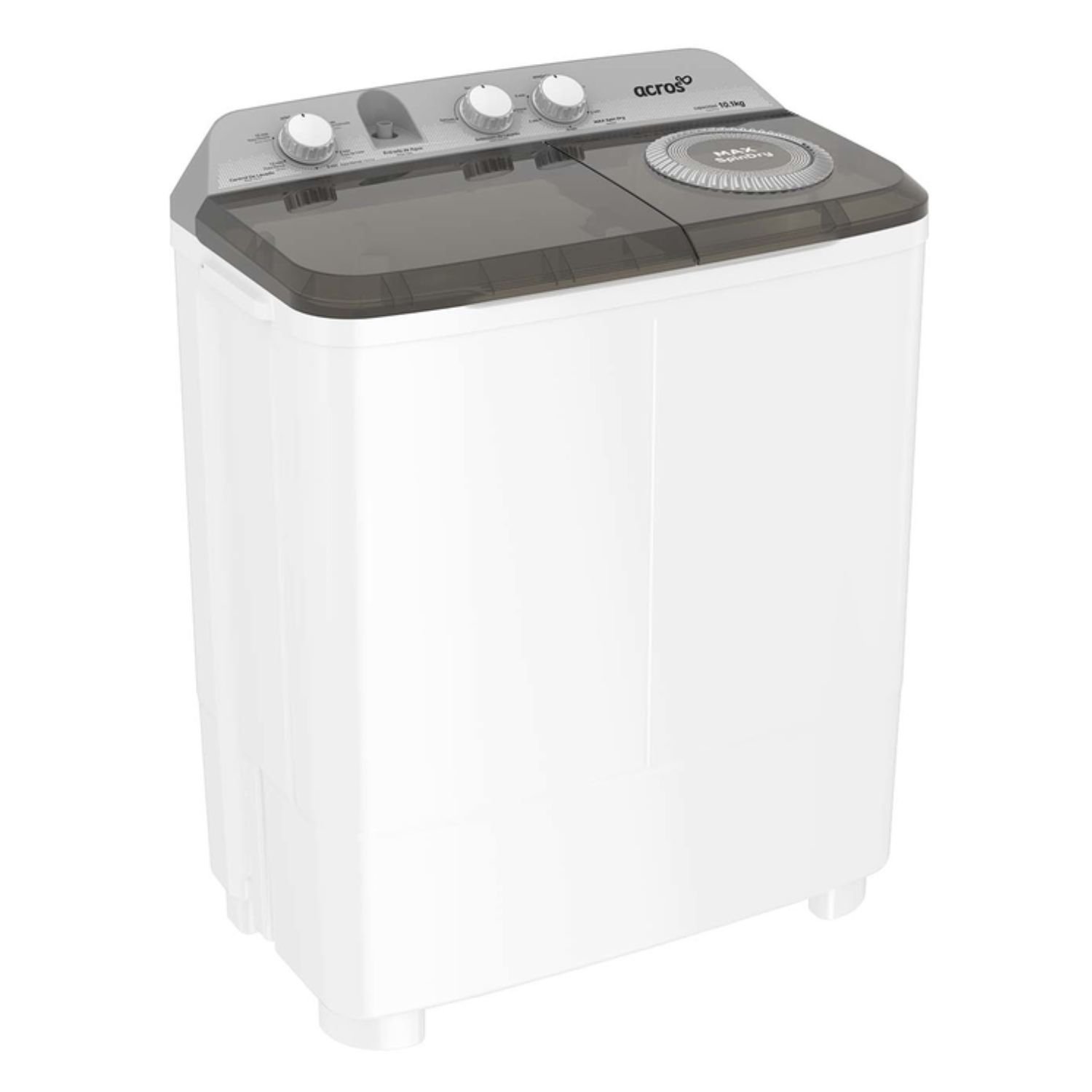 Lavadora ACROSS 10 Kilos Doble Tina ALD1035JE Blanca - Image 2