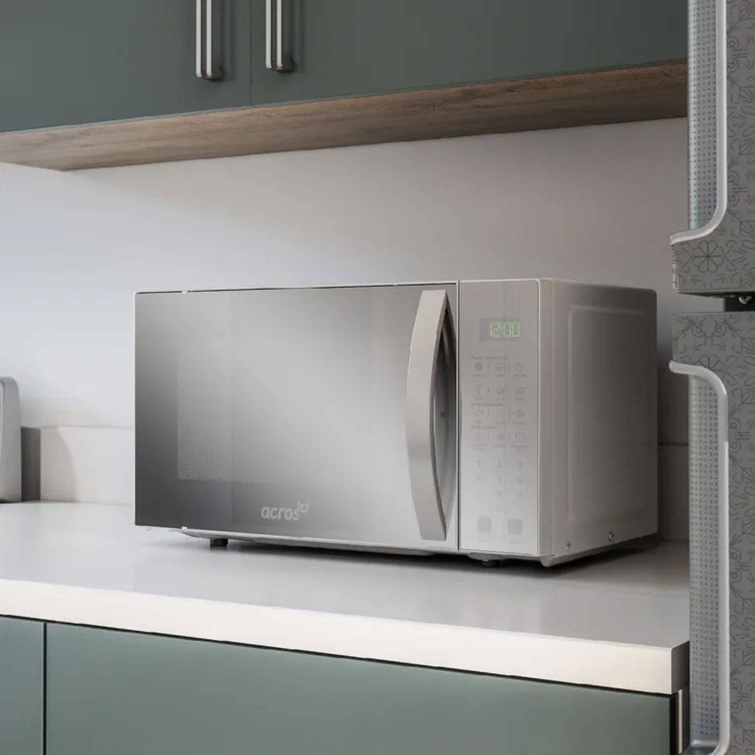 Horno Microondas ACROSS 20 Litros Digital AM1807D Gris - Image 7