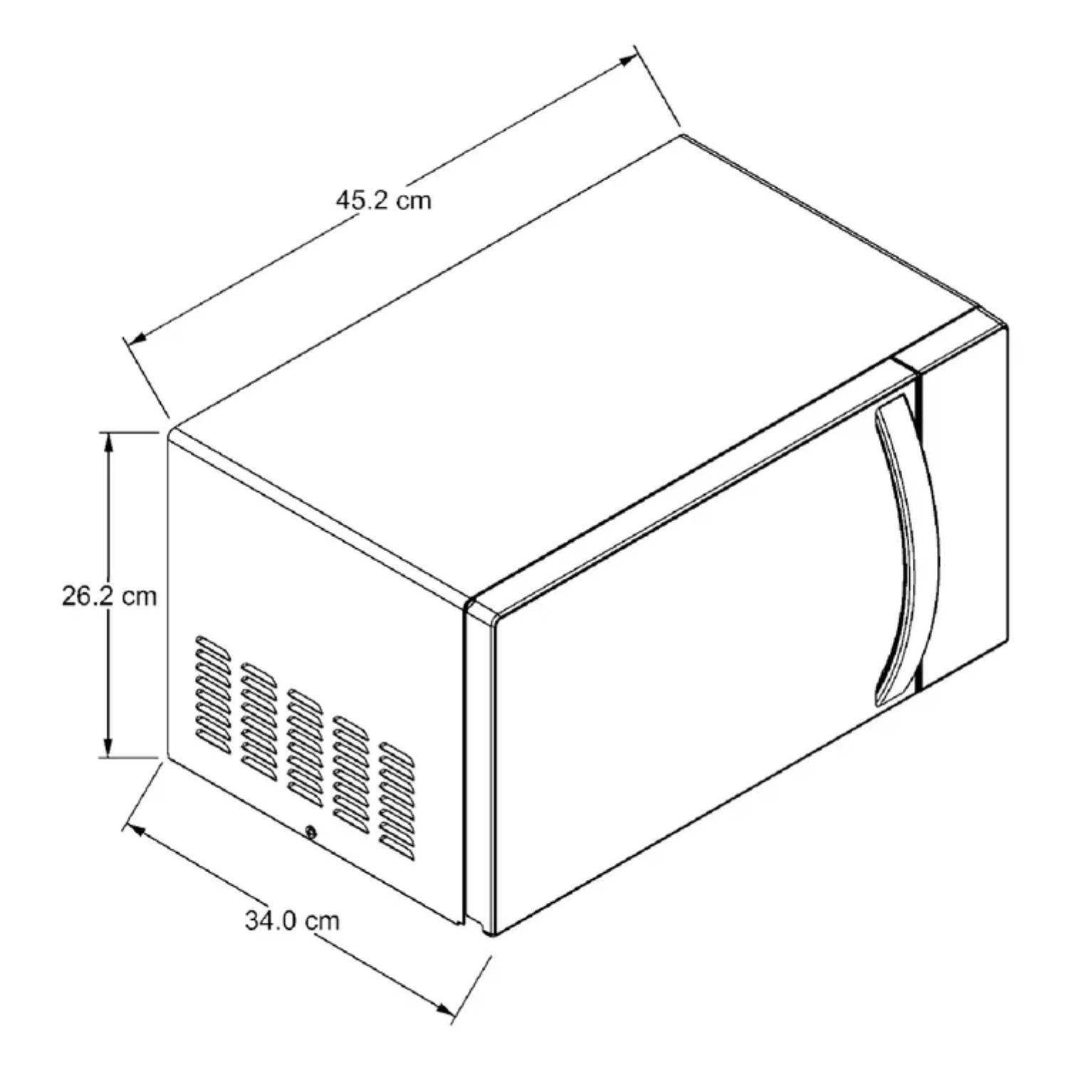 Horno Microondas ACROSS 20 Litros Digital AM1807D Gris - Image 8